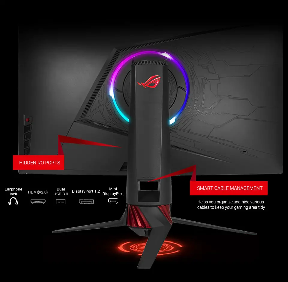 ASUS ROG Strix XG32VQ - Back